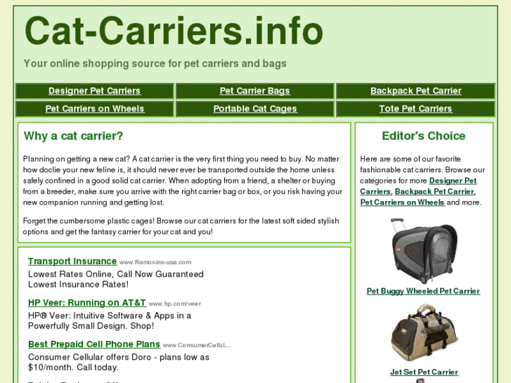 www.cat-carriers.info