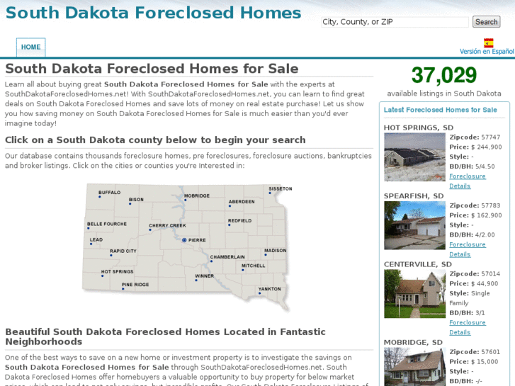 www.southdakotaforeclosedhomes.net