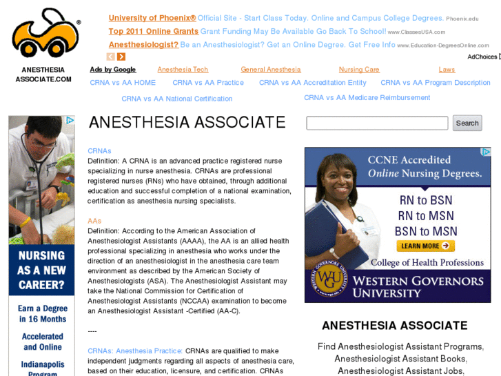 www.anesthesiaassociate.com