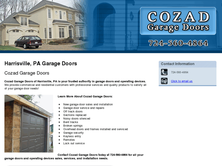 www.cozadgaragedoors.com