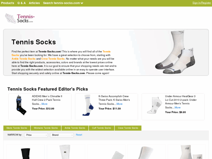 www.tennis-socks.com