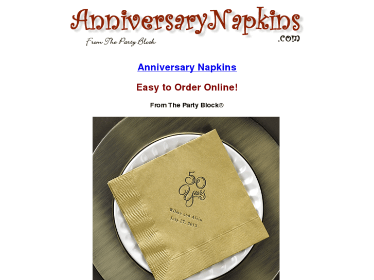 www.anniversarynapkins.com