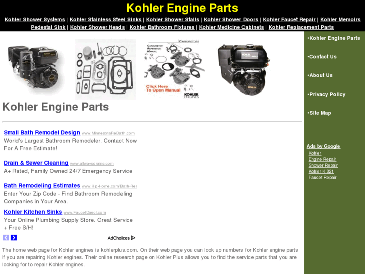 www.kohlerengineparts.org