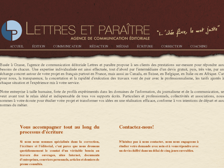 www.lettres-et-paraitre.com