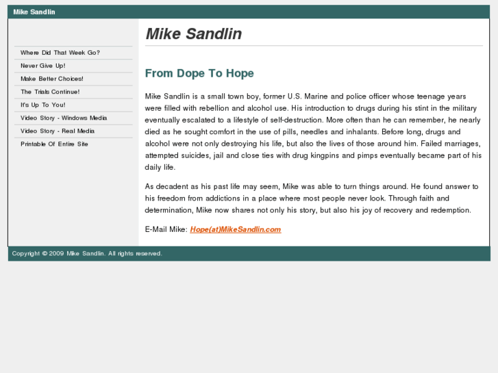www.mikesandlin.com