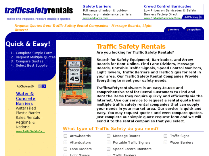 www.trafficsafetyrentals.com