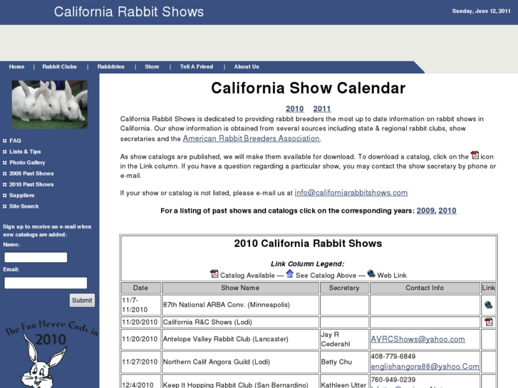 www.californiarabbitshows.com