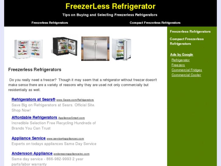 www.freezerlessrefrigeratorinfo.com