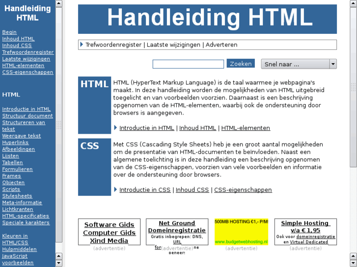 www.handleidinghtml.nl