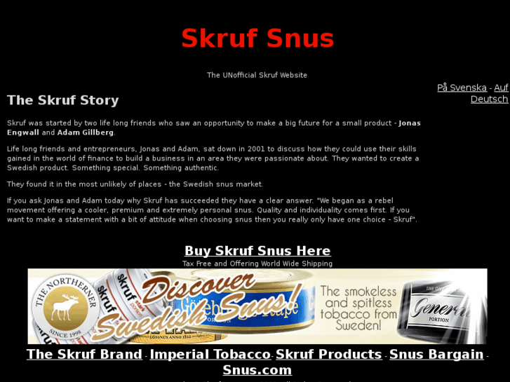 www.skrufsnus.com