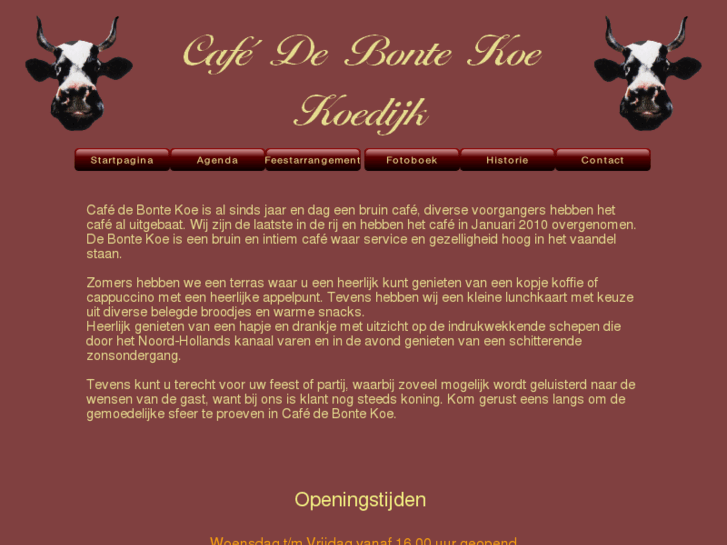 www.cafedebontekoe-koedijk.nl