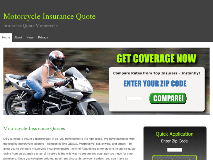 www.insurancemotorcyclequote.com