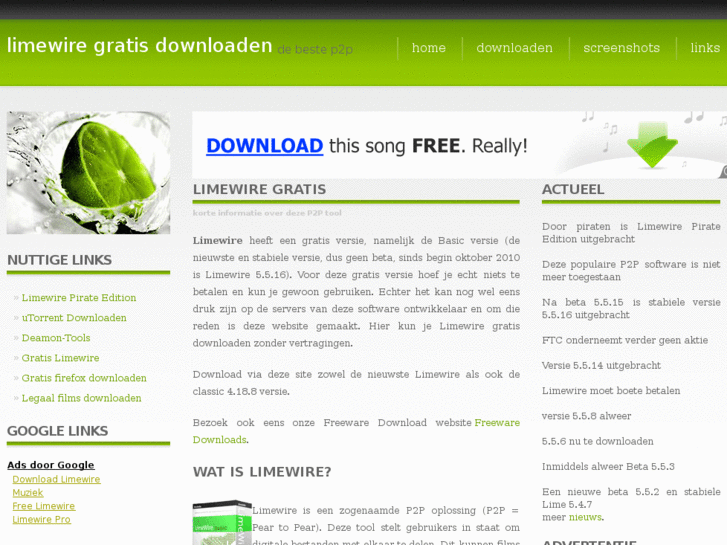 www.limewiregratis.nl