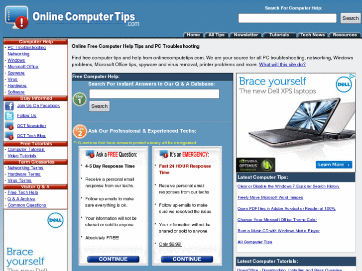 www.onlinecomputertips.com