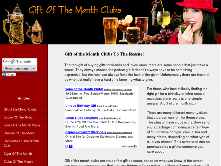 www.thegiftofthemonthclubs.com