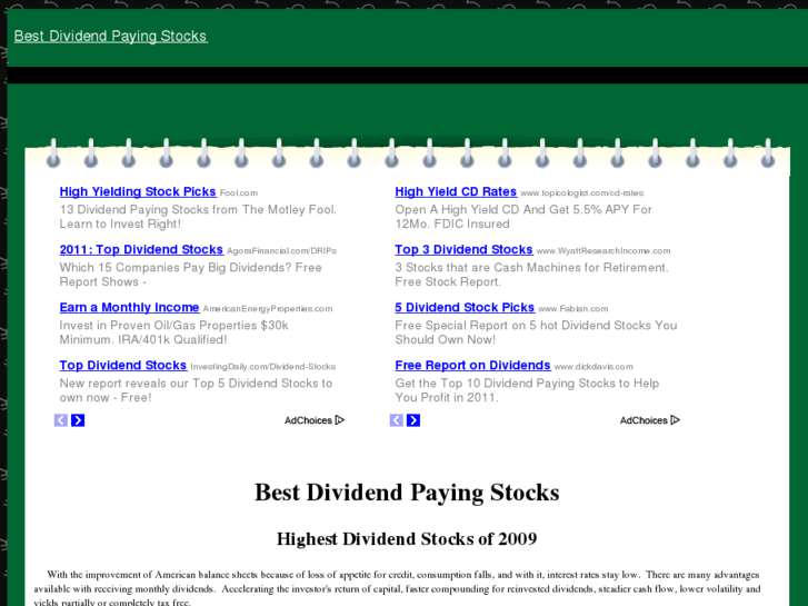 www.bestdividendpayingstocks.com