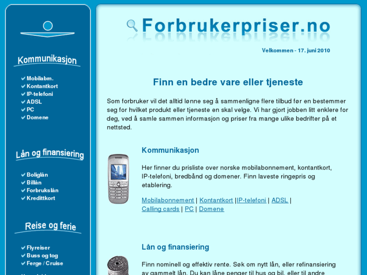 www.forbrukerpriser.no