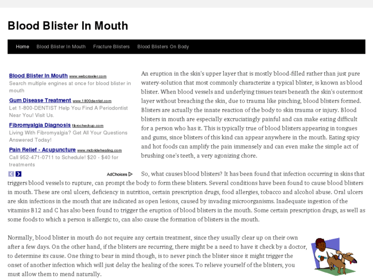 www.bloodblisterinmouth.com