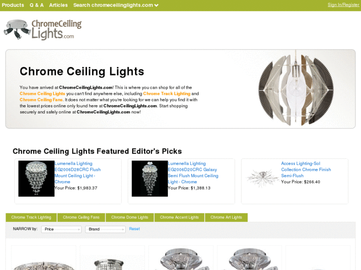 www.chromeceilinglights.com