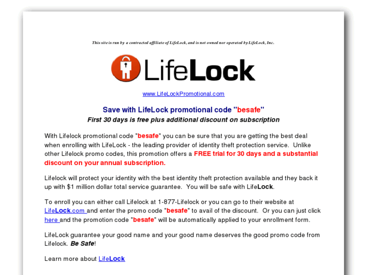 www.lifelockpromotional.com