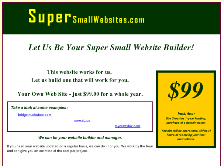 www.supersmallwebsites.com