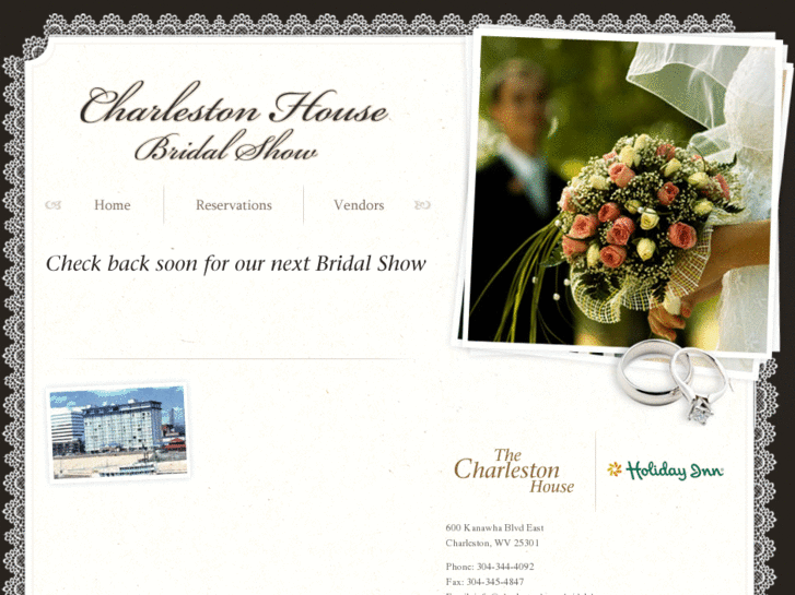 www.charlestonhousebridalshow.com