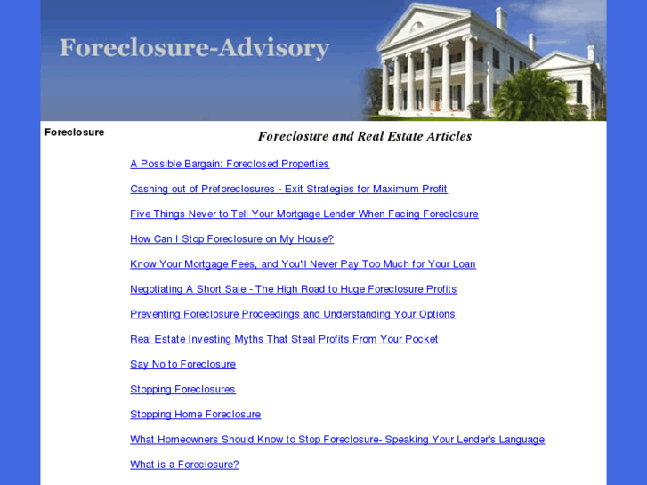 www.foreclosure-advisory.com