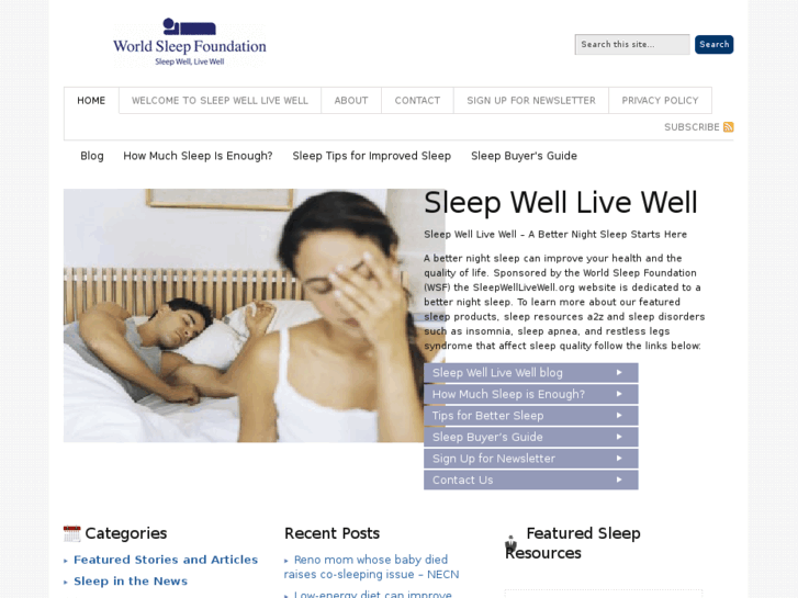 www.sleepwelllivewell.org