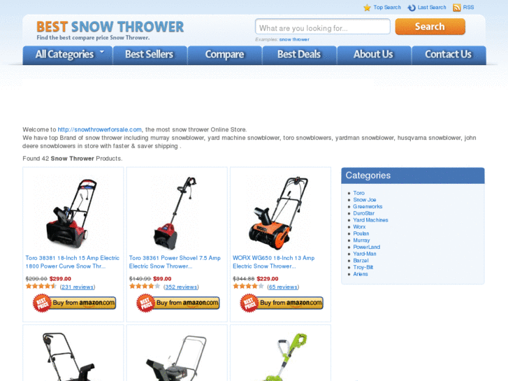 www.snowthrowerforsale.com