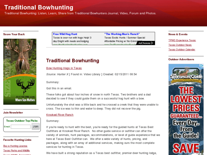 www.traditionalbowhunting.org