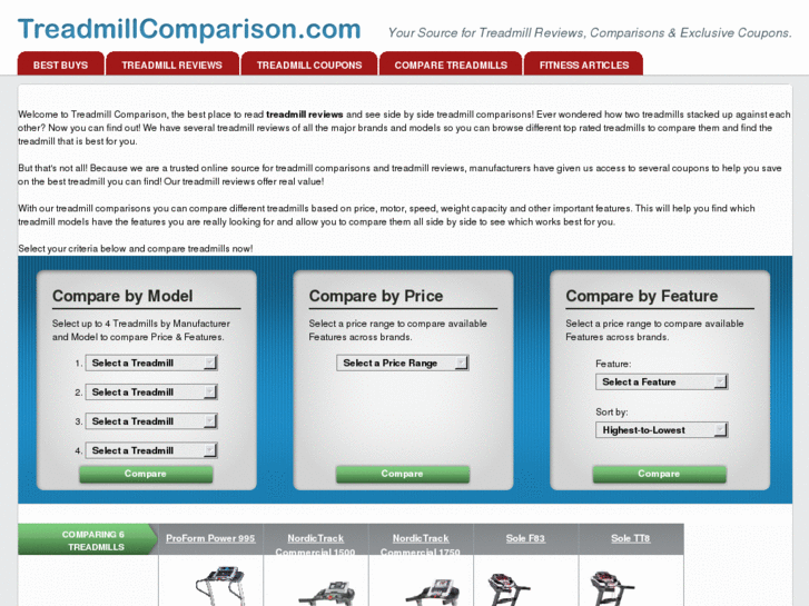 www.treadmillcomparison.net