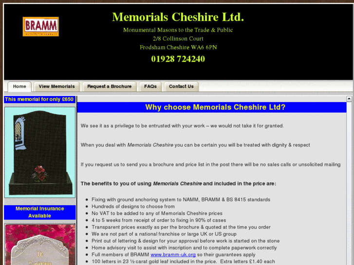 www.memorialscheshire.com