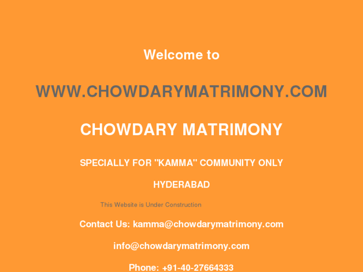 www.chowdarymatrimony.com