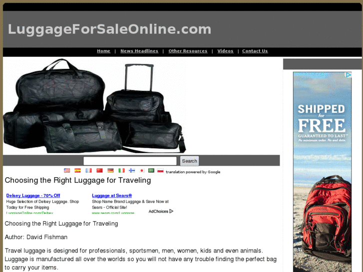 www.luggageforsaleonline.com