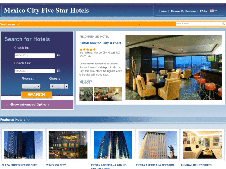 www.mexicocityfivestarhotels.com