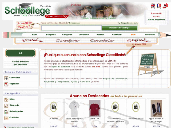 www.schoollege-classifieds.com