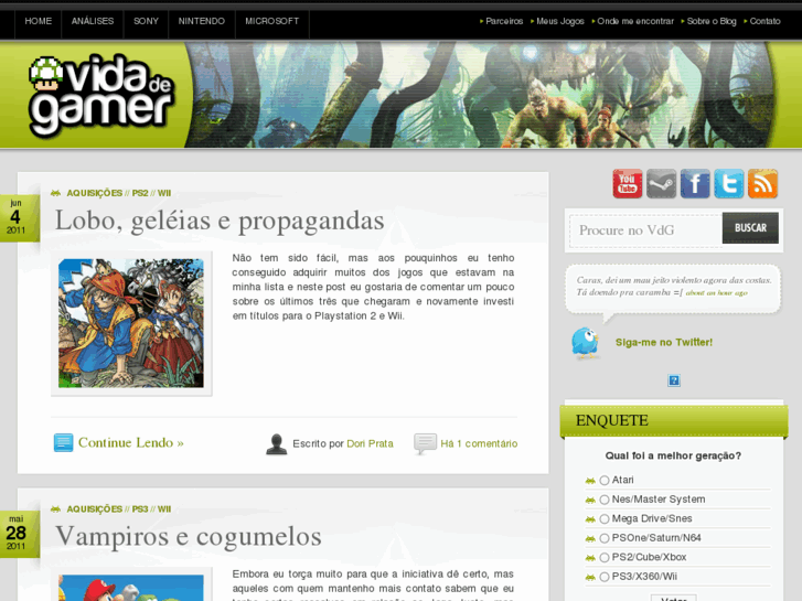 www.vidadegamer.com.br