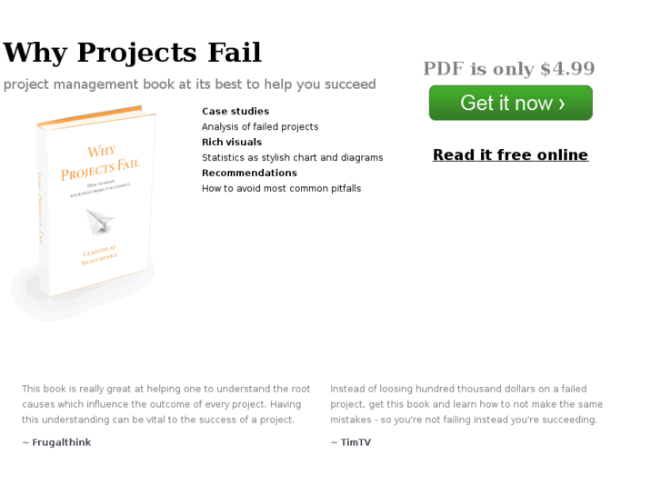 www.whyprojectsfailbook.com