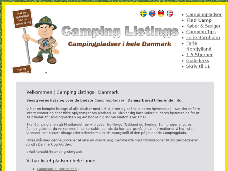 www.campinglistings.dk