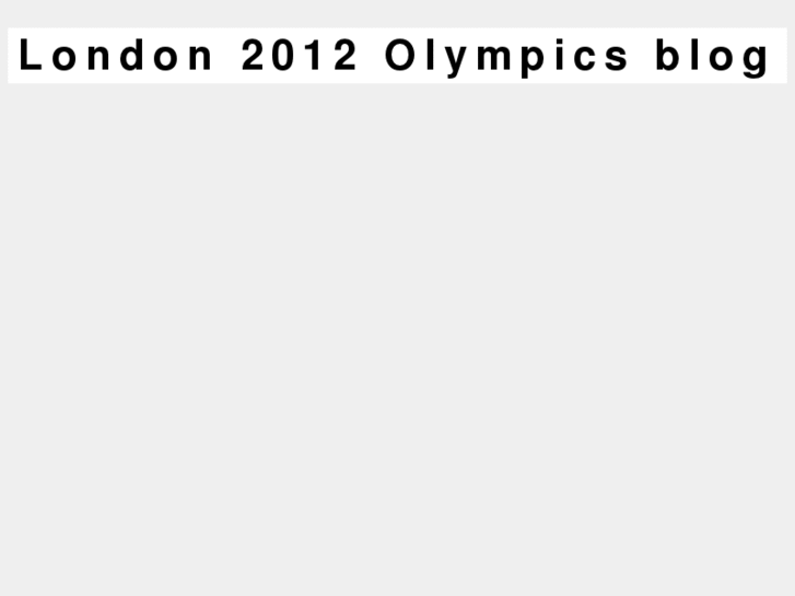 www.london2012olympicsblog.com