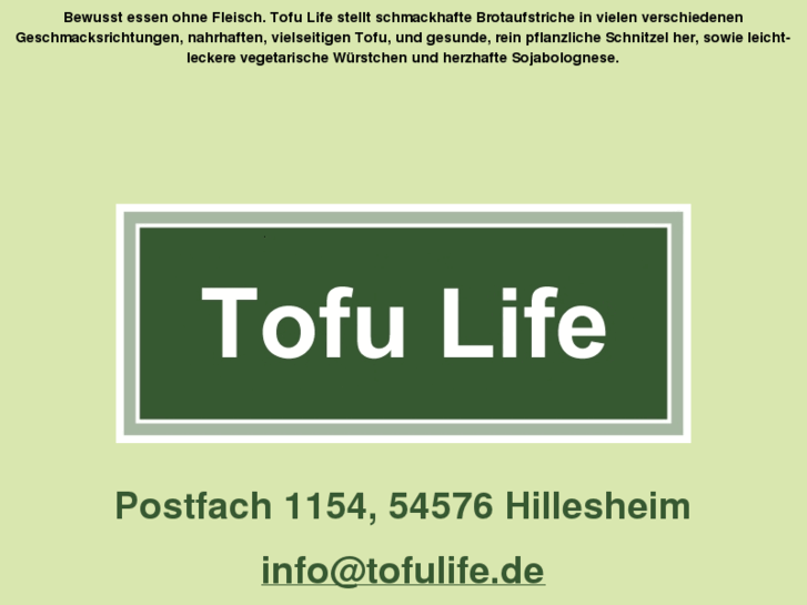 www.tofu-life.info