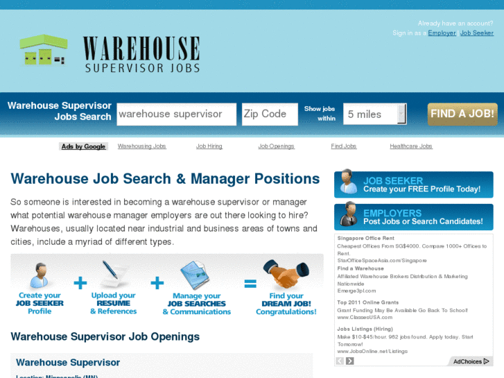 www.warehousesupervisorjobs.net