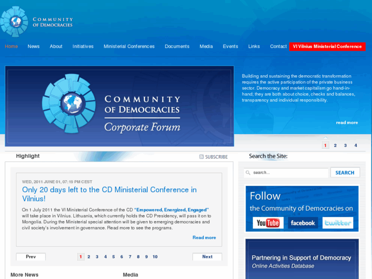 www.community-democracies.org