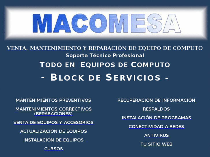 www.macomesa.com