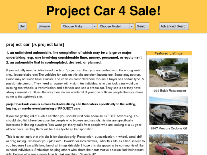 www.projectcar4sale.com