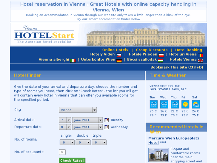 www.viennahotelstart.com