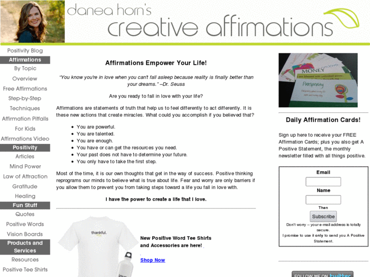 www.creativeaffirmations.com