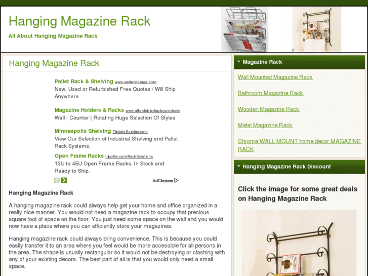 www.hangingmagazinerack.net