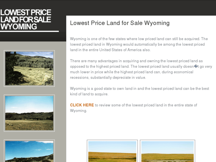 www.lowestpricelandforsalewyoming.com