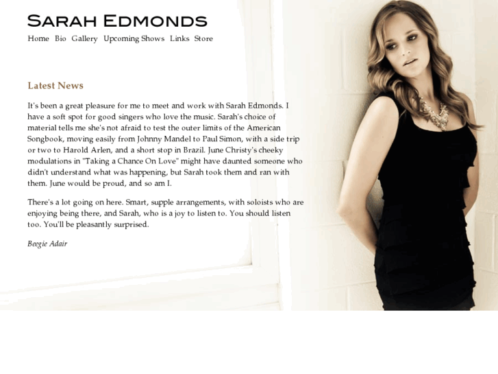 www.sarahedmondsjazz.com